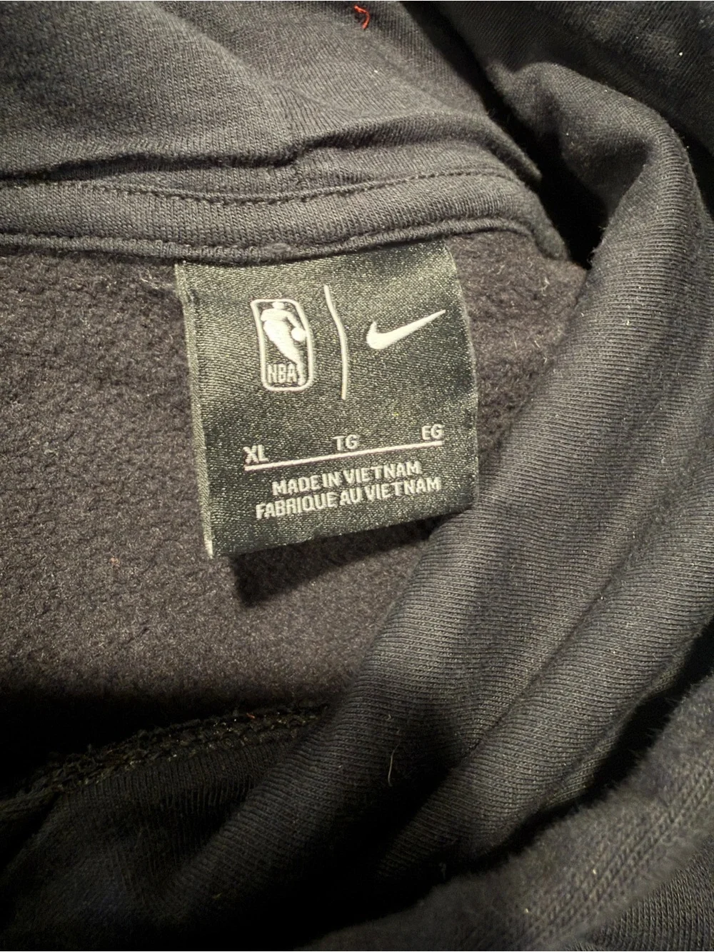 Nike Black Hoodie with Orange Jumpman Graphic